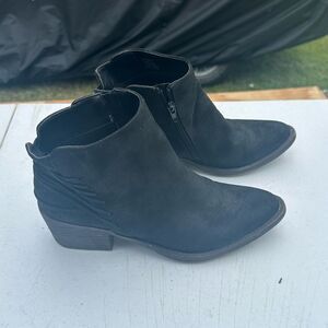 Volatile Black Ankle Boots